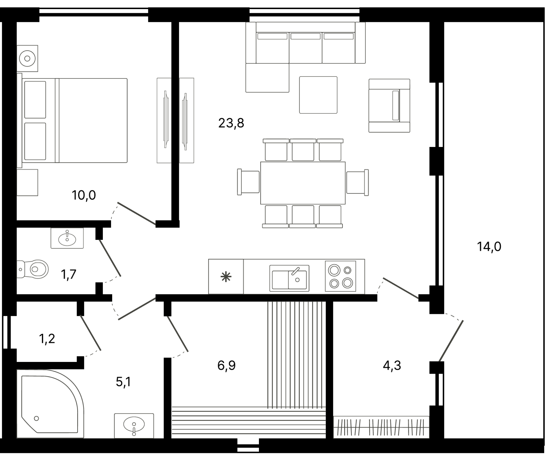 Planirovka 721 — SCIP panel home, GreenFab Florida