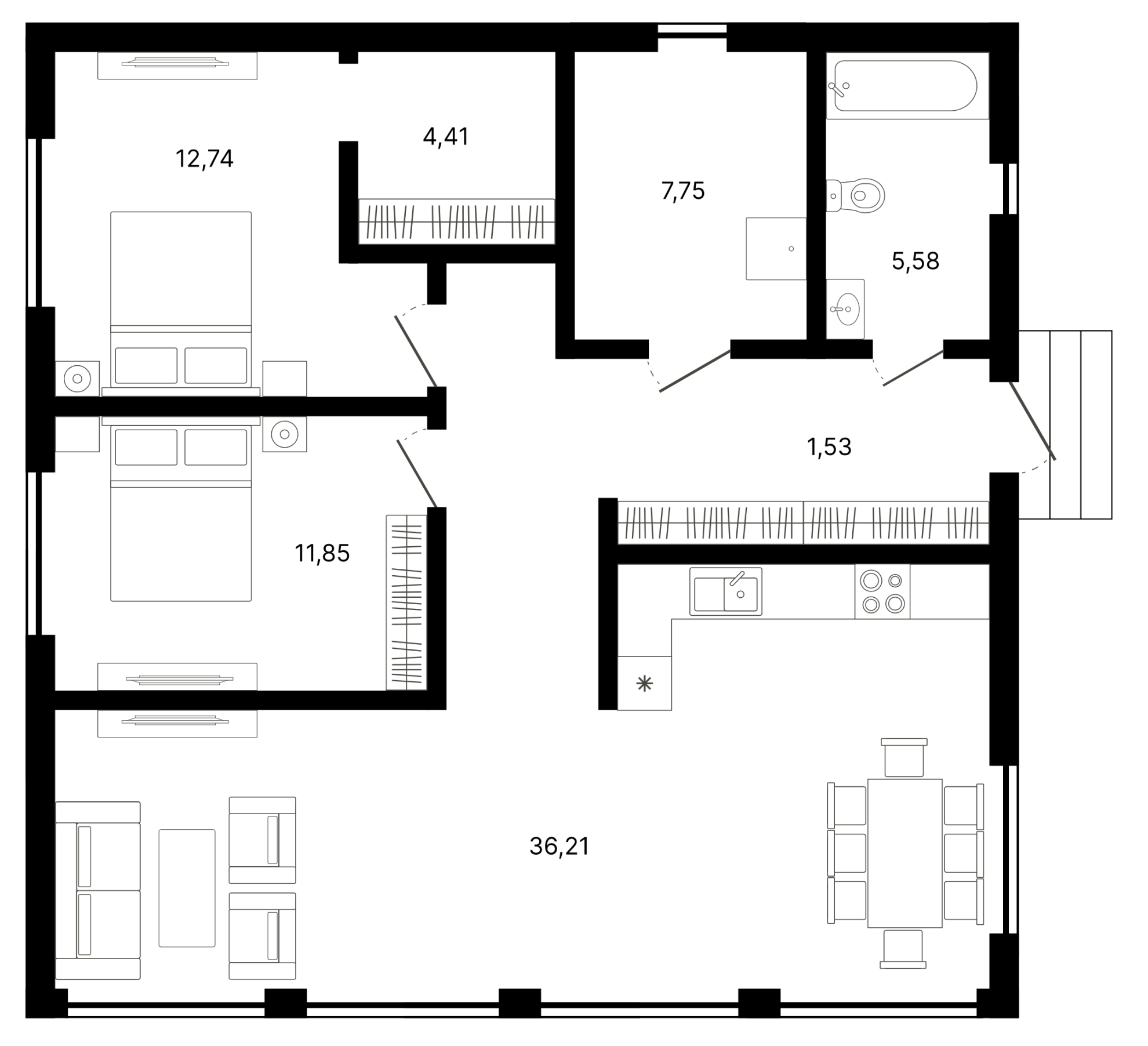 Planirovka 1011 — SCIP panel home, GreenFab Florida